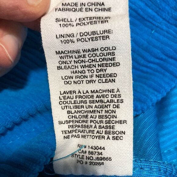 Anthropologie Avec Les Filles oversized blue corduroy Shakett jacket -XS - Picture 8 of 8